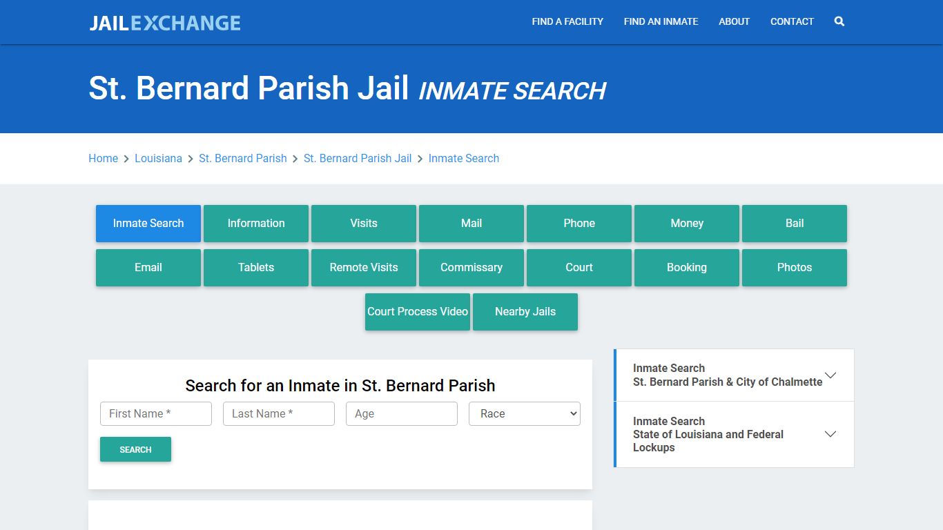 St. Bernard Parish Jail, LA Inmate Search: Roster & Mugshots