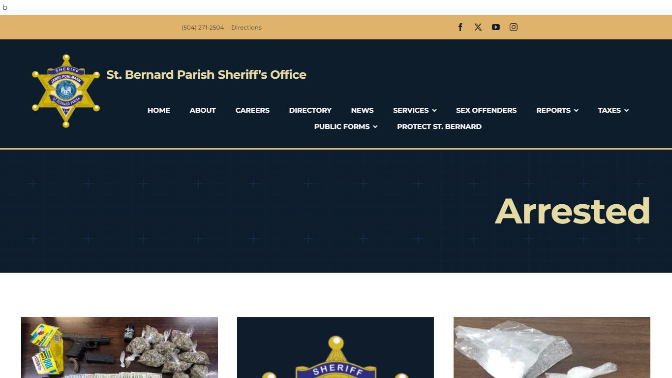 Arrested Archives - St. Bernard Sheriffs Office